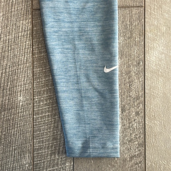 Nike Dri-Fit Size XS Heathered Blue High-Rise Athletic Leggings - Picture 3 of 6